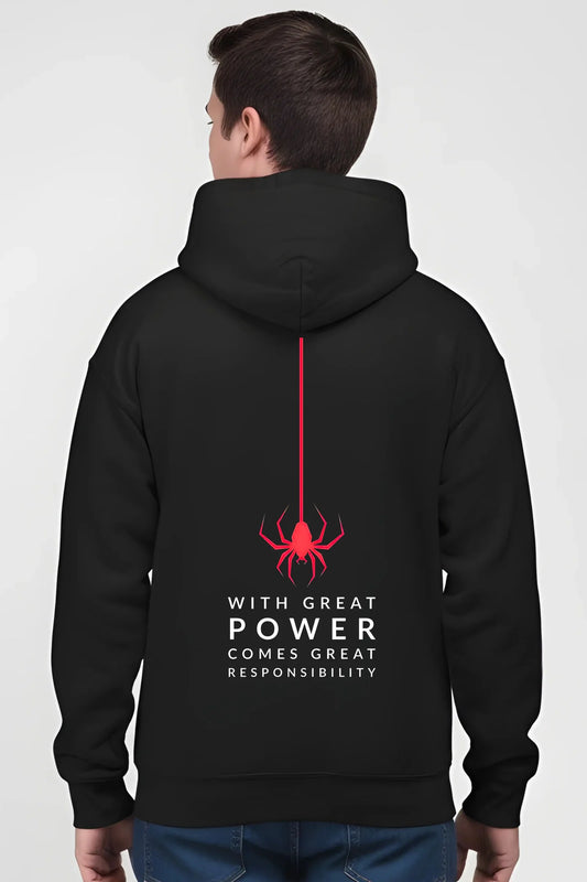 FRONT BACK GRAPHICS PRINTED HOODIE FOR MAN