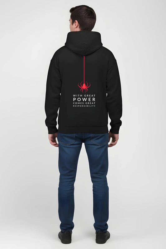 FRONT BACK GRAPHICS PRINTED HOODIE FOR MAN